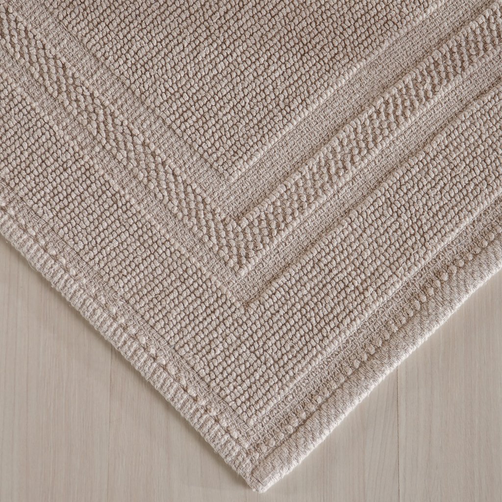 Tapete Nobile Jacquard 100% Algodão 1300g/m² 50x100cm Marfim