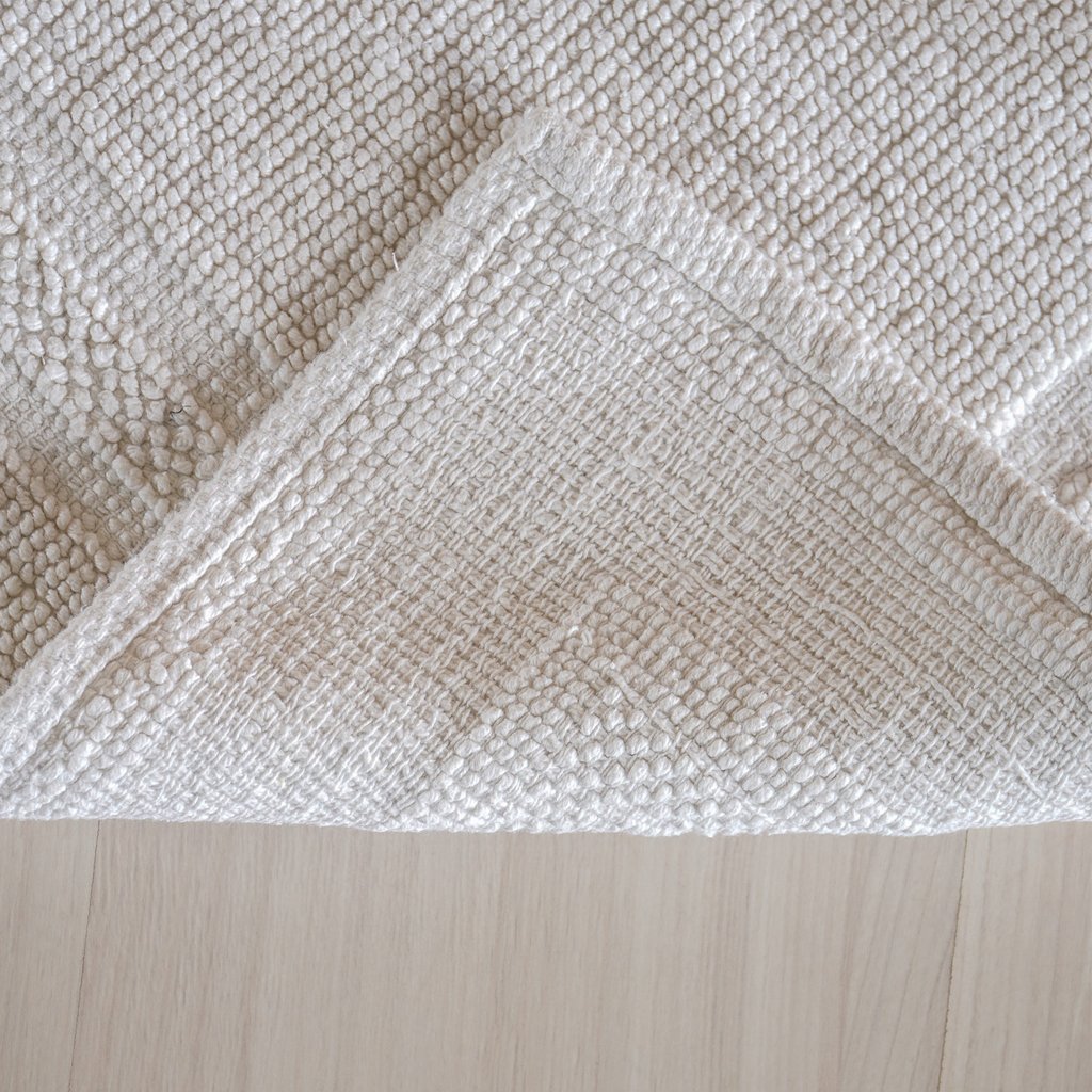 Tapete Nobile Jacquard 100% Algodão 1300g/m² 50x70cm Branco