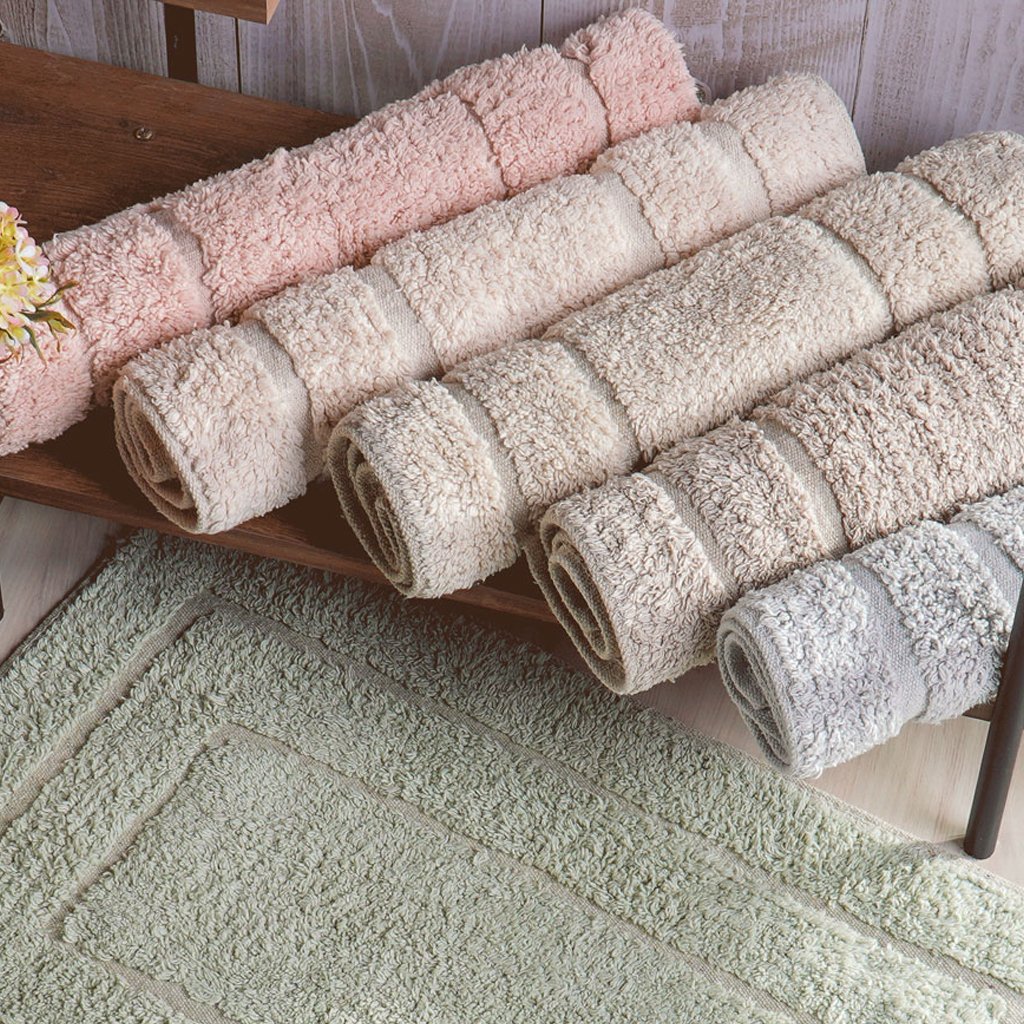 Tapete de Banheiro 100% Algodão 50x80cm Rosa