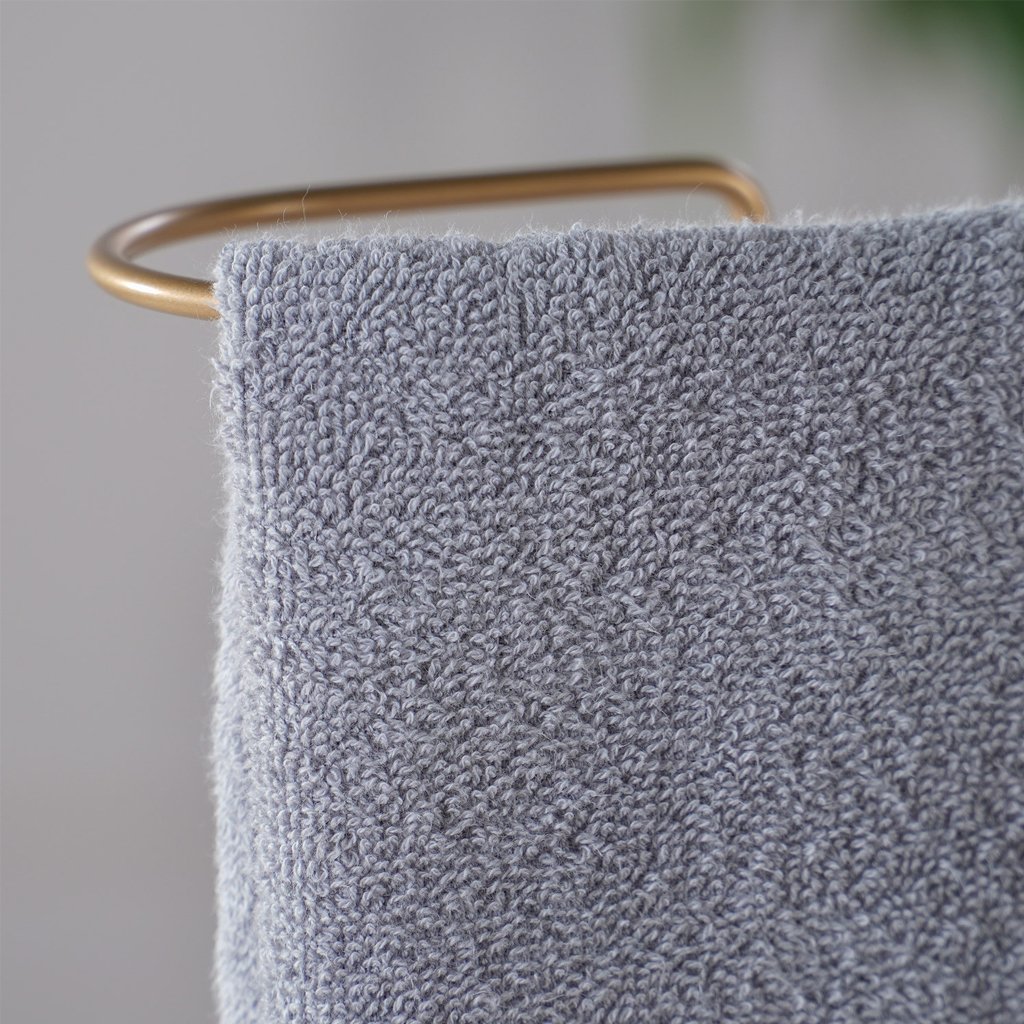 Toalha de Lavabo Glamour 100% Algodão 30x50cm Zinco