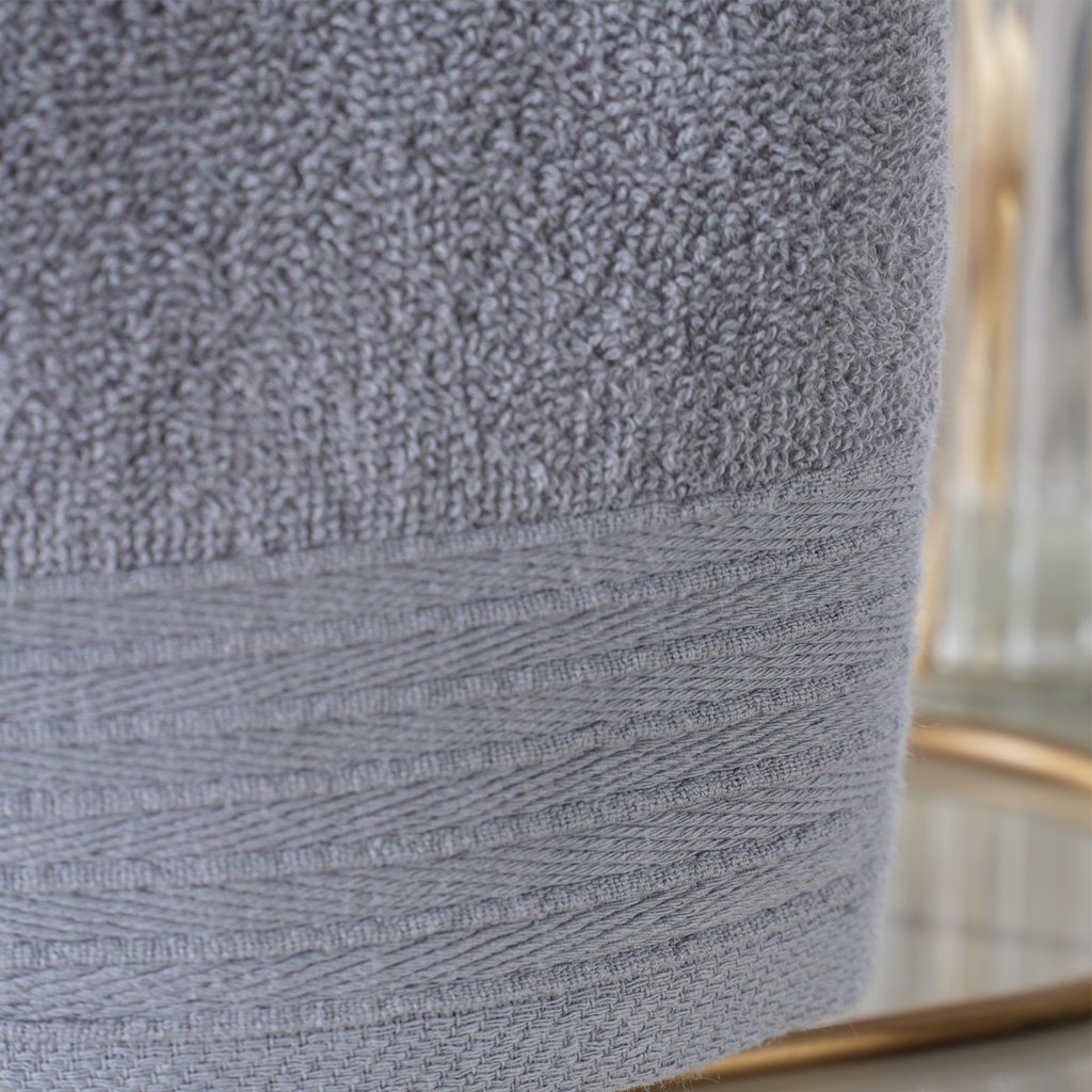 Toalha de Lavabo Glamour 100% Algodão 30x50cm Zinco