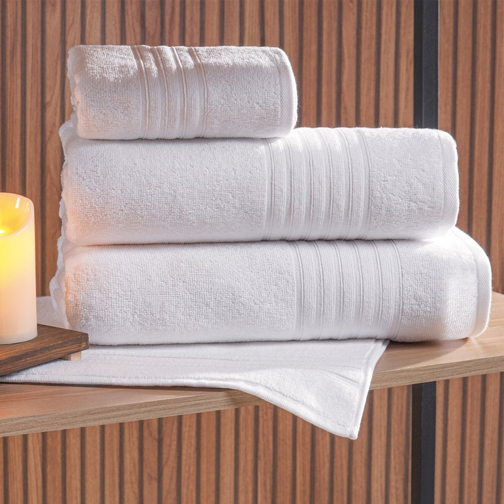 Toalha de Rosto Royal Pro 100% Algodão 450g/m² 50x80cm Branco