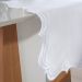 Trilho de Mesa Bordare Bordado 40x150cm Branco