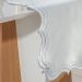 Trilho de Mesa Bordare Bordado 40x180cm Oyster
