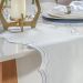 Trilho de Mesa Bordare Bordado 40x180cm Oyster