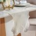 Trilho de Mesa Bordare Bordado 40x180cm Pergaminho