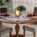 Trilho de Mesa Natalino Bordado Inglês 40x140 Noel Fleur