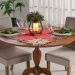 Trilho de Mesa Natalino Bordado Inglês 40x140 Rouge