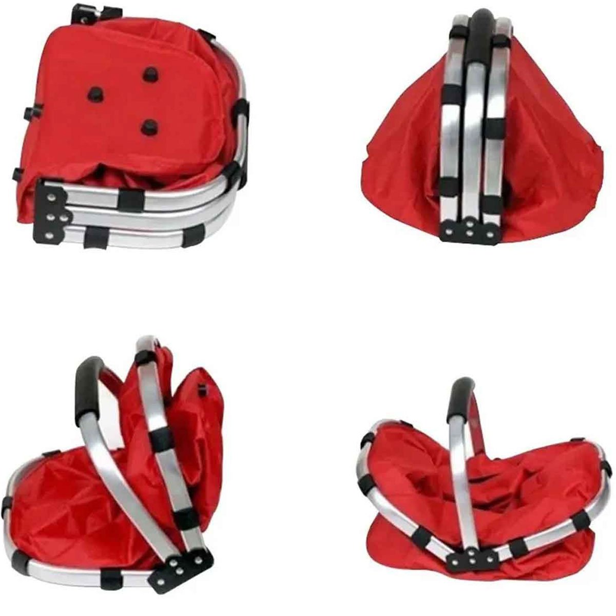 Cesta Térmica Dobrável Retrátil Piquenique 20 Litro Vermelho