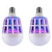 Kit 2 Lâmpadas Led Repelente Mata Mosquito 15 W 127V/220V