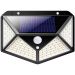 Kit 2 Luminárias Solar de Parede 100 Led com Sensor Presença