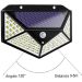 Kit 2 Luminárias Solar de Parede 100 Led com Sensor Presença