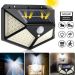 Kit 2 Luminárias Solar de Parede 100 Led com Sensor Presença
