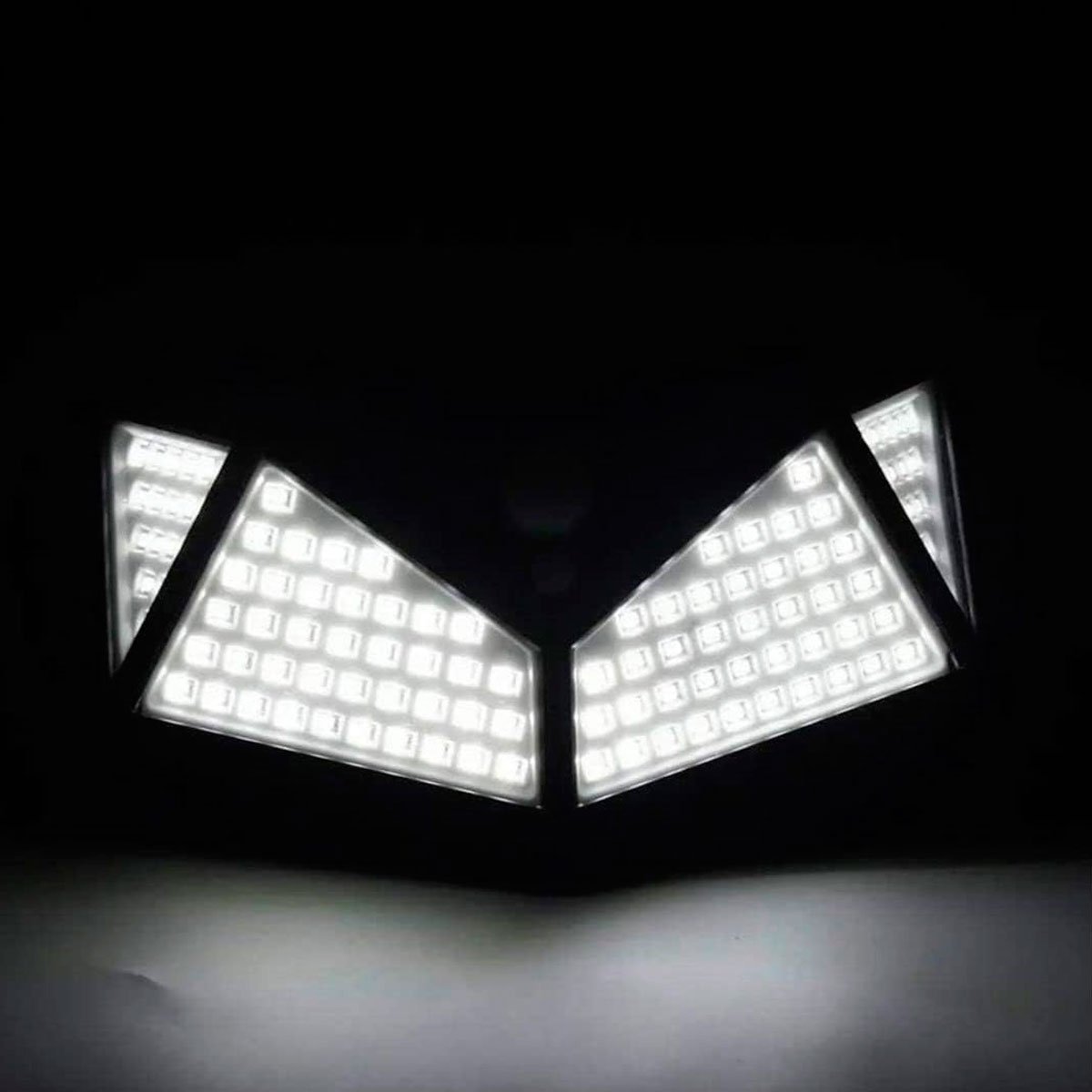 Kit 2 Luminárias Solar de Parede 100 Led com Sensor Presença