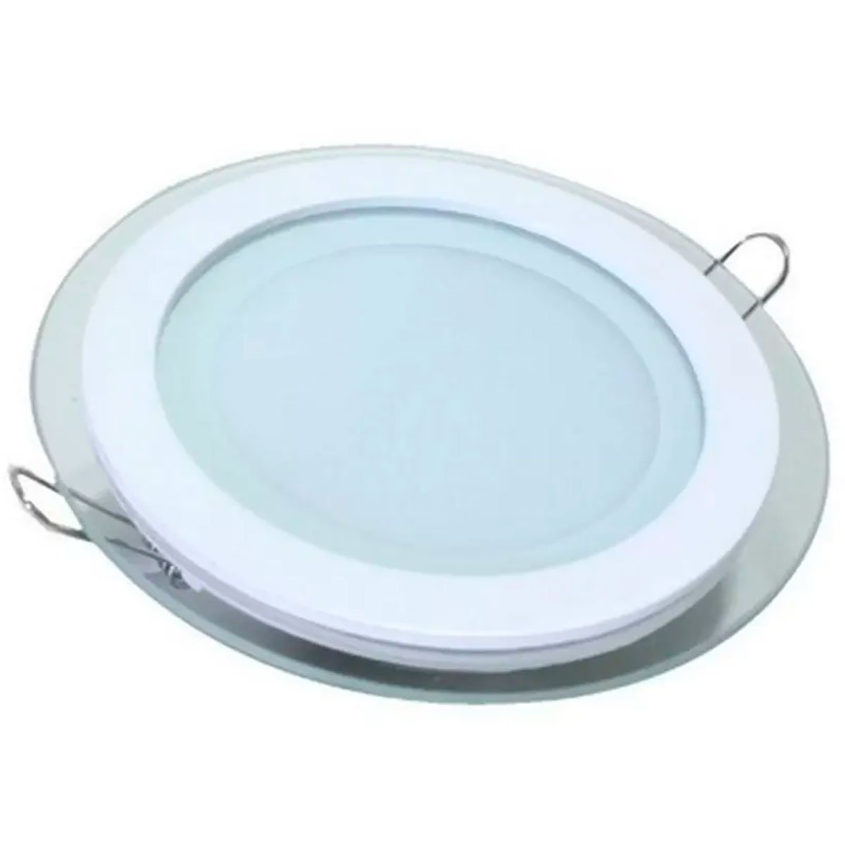 Kit 3 Luminárias Lâmpada LED 12W Plafon Embutir Borda Vidro