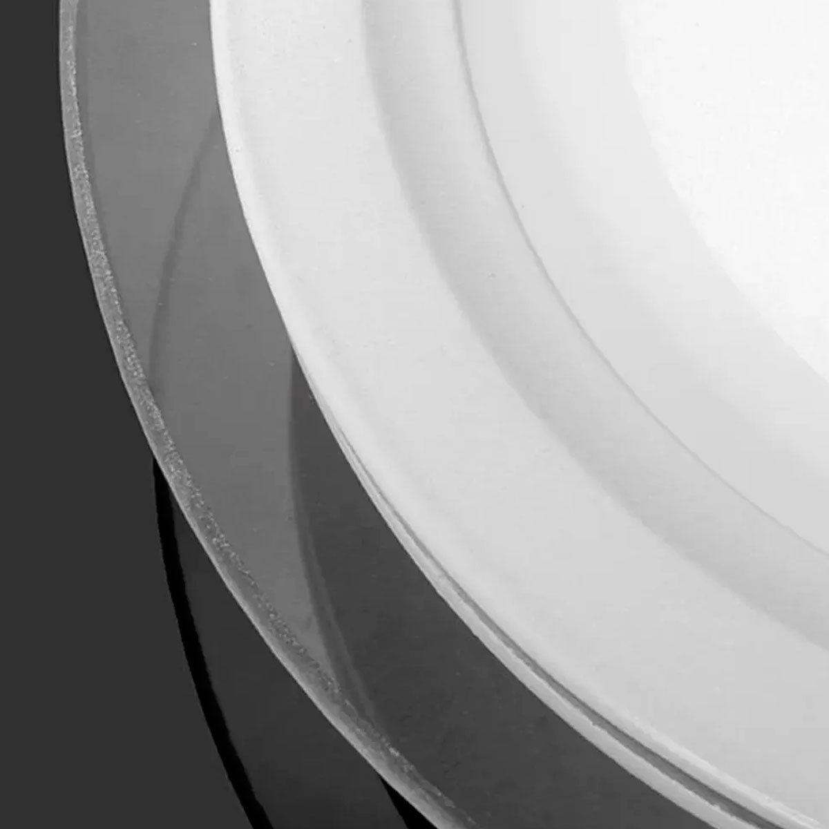 Kit 3 Luminárias Lâmpada LED 12W Plafon Embutir Borda Vidro