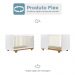 Berço Mini Cama Flocos Tigus Baby Branco Madeirado Ypê