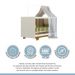 Berço Mini Cama Flocos Tigus Baby Off White Madeirado Ypê