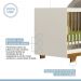 Berço Mini Cama Flocos Tigus Baby Off White Madeirado Ypê