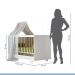 Berço Mini Cama Flocos com Colchão Tigus Baby Branco