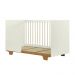 Berço Mini Cama Flocos com Colchão Tigus Baby Off White Madeirado Ypê