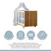 Berço Mini Cama Life Tigus Baby Branco Madeirado Ypê