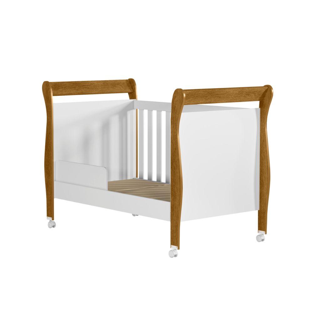 Berço Mini Cama Slim Tigus Baby Branco Madeirado Ypê