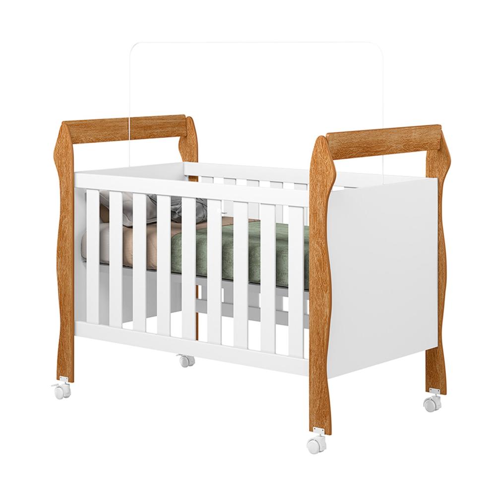 Berço Mini Cama Soninho 3 em 1 Tigus Baby Amadeirado