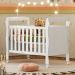 Berço Mini Cama Soninho 3 em 1 Tigus Baby Branco