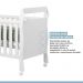 Berço Mini Cama Soninho 3 em 1 Tigus Baby Branco