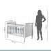 Berço Mini Cama com Colchão Slim Tigus Baby Branco