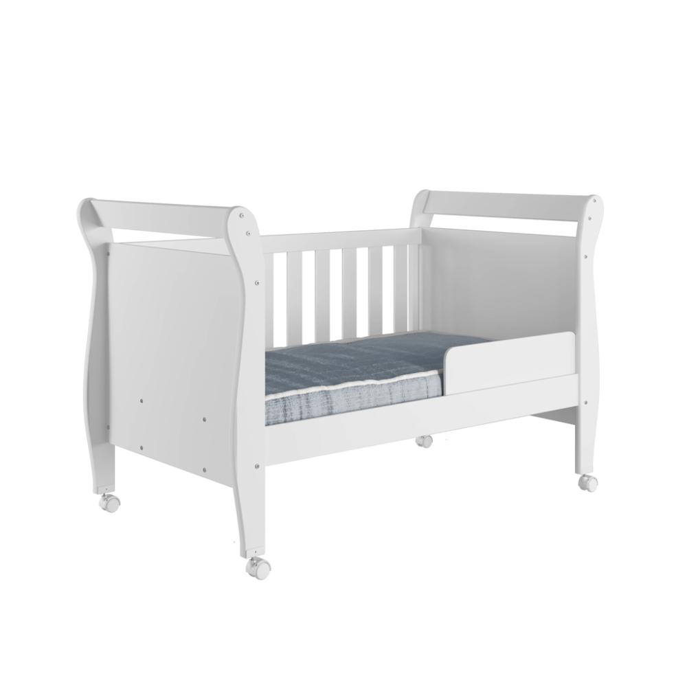 Berço Mini Cama com Colchão Slim Tigus Baby Branco