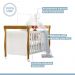 Berço Mini Cama com Colchão Slim Tigus Baby Branco Madeirado Ypê