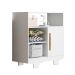 Cômoda Flocos 1 Porta 3 Prateleiras Tigus Baby Branco