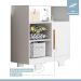 Cômoda Flocos 1 Porta 3 Prateleiras Tigus Baby Branco