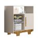 Cômoda Flocos 1 Porta 3 Prateleiras Tigus Baby Off White Madeirado Ypê