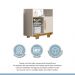 Cômoda Flocos 1 Porta 3 Prateleiras Tigus Baby Off White Madeirado Ypê