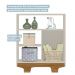 Cômoda Flocos 1 Porta 3 Prateleiras Tigus Baby Off White Madeirado Ypê