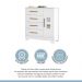 Cômoda Fly 1 Porta e 4 Gavetas Tigus Baby Branco
