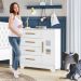 Cômoda Fly 1 Porta e 4 Gavetas Tigus Baby Branco