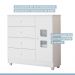 Cômoda Life 1 Porta e 4 Gavetas Tigus Baby Branco