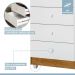 Cômoda Life 1 Porta e 4 Gavetas Tigus Baby Branco Madeirado Ypê