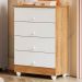 Cômoda Soft 4 Gavetas Tigus Baby Branco Madeirado Ypê