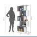 Estante Vertical para Livros 5 Nichos Tigus Branco