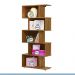 Estante Vertical para Livros 5 Nichos Tigus Ipê