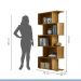 Estante Vertical para Livros 5 Nichos Tigus Ipê