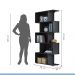Estante Vertical para Livros 5 Nichos Tigus Preto