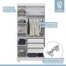 Guarda Roupa Roupeiro Flórida 3 Portas 3 Gavetas Tigus Baby Branco