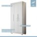 Guarda Roupa Roupeiro Flórida 3 Portas 3 Gavetas Tigus Baby Branco