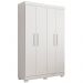 Guarda Roupa Roupeiro Flórida 4 Portas 3 Gavetas Tigus Baby Branco